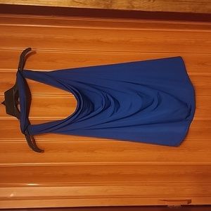 Royal blue halter top